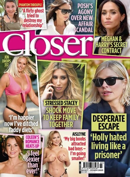 Closer UK – Issue 1080 – 28 October 2023 Cover