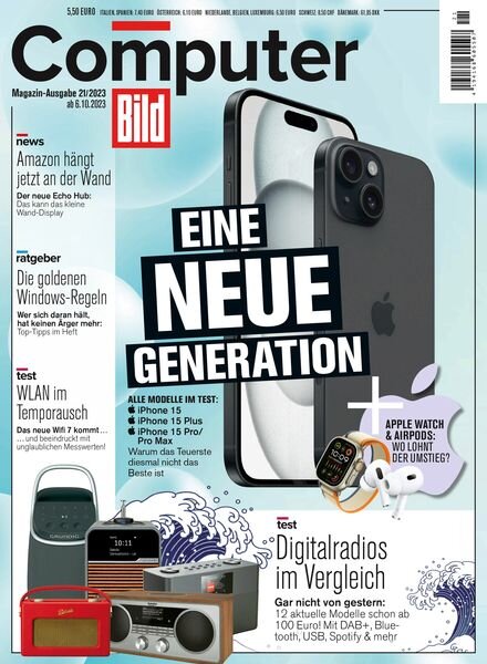Computer Bild Germany – 6 Oktober 2023 Cover
