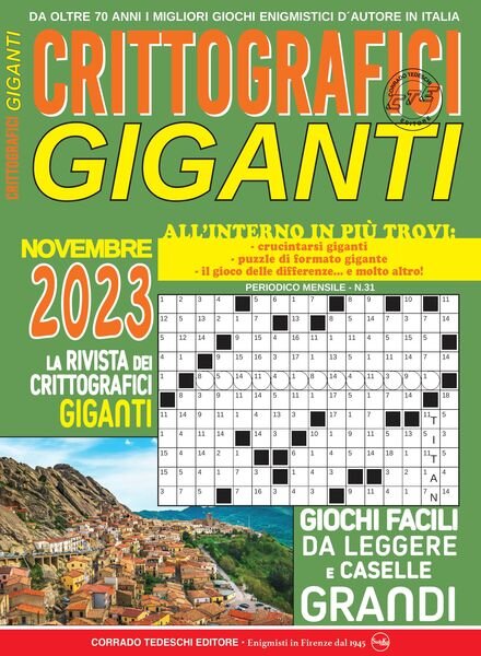 Crittografici Giganti – Novembre 2023 Cover