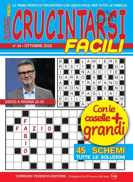 Crucintarsi Facili – Ottobre 2023 Cover