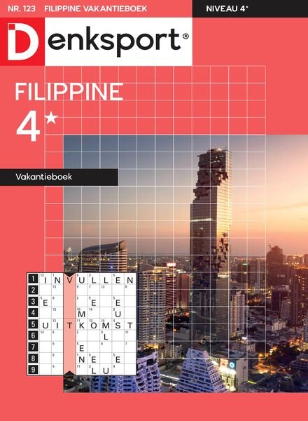 Denksport Filippine 4 Vakantieboek N123 – 6 Oktober 2023 Cover
