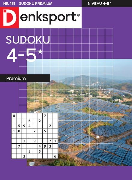 Denksport Sudoku 4-5 premium – 6 Oktober 2023 Cover