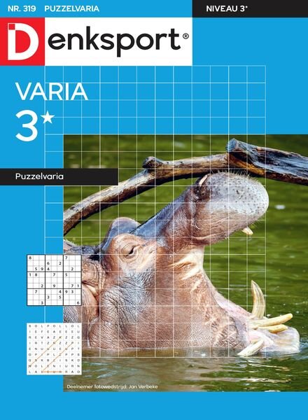Denksport Varia 3 Puzzelvaria – 6 Oktober 2023 Cover