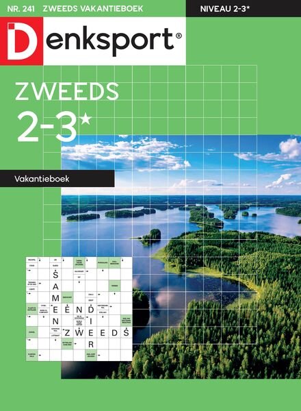 Denksport Zweeds 2-3 vakantieboek – 12 Oktober 2023 Cover