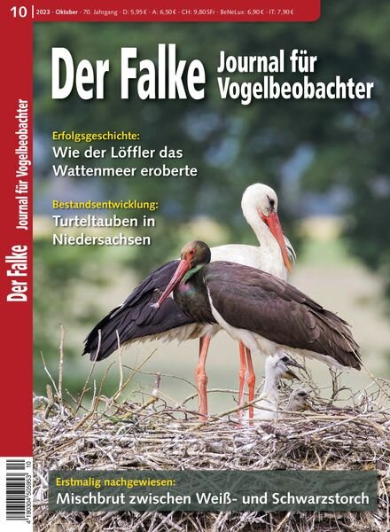 Der Falke Journal fur Vogelbeobachter – Oktober 2023 Cover