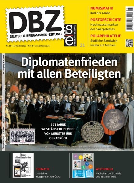Deutsche Briefmarken-Zeitung – 16 Oktober 2023 Cover