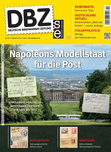 Deutsche Briefmarken-Zeitung – 2 Oktober 2023 Cover