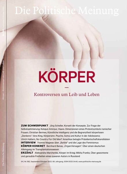 Die Politische Meinung – Oktober 2023 Cover