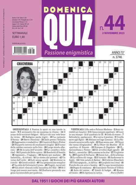 Domenica Quiz – 26 Ottobre 2023 Cover