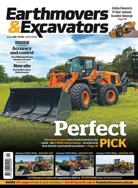 Earthmovers & Excavators – Issue 416 – 16 October 2023 Cover