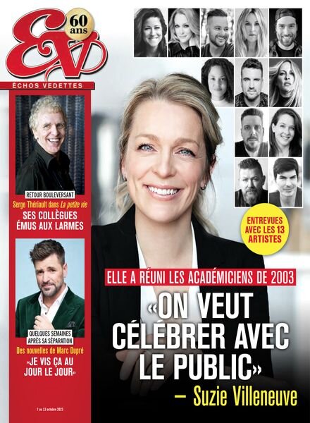 echos Vedettes – 7 Octobre 2023 Cover