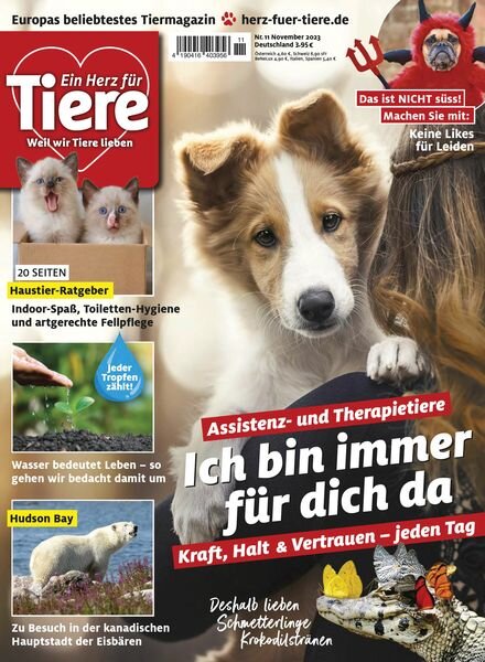 Ein Herz fur Tiere – November 2023 Cover
