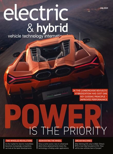 Electric & Hybrid Vehicle Technology International – July 2023 Cover