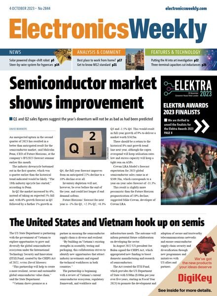 Electronics Weekly – 4 October 2023 Cover