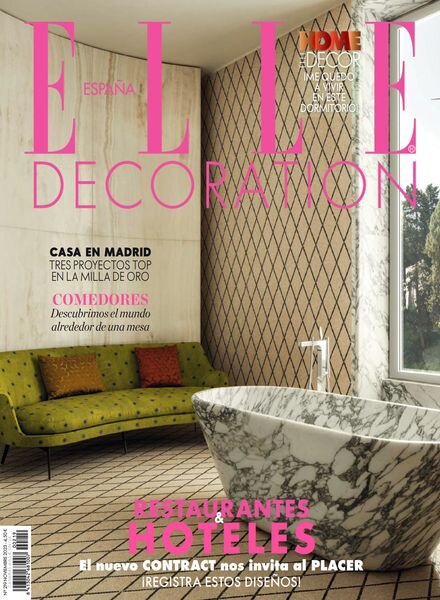 Elle Decoration Espana – Noviembre 2023 Cover