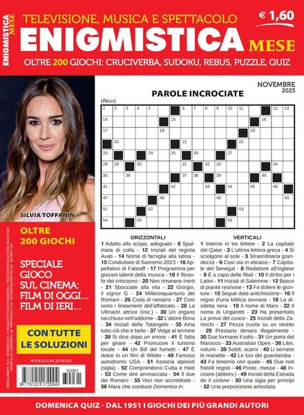 Enigmistica Mese – Novembre 2023 Cover