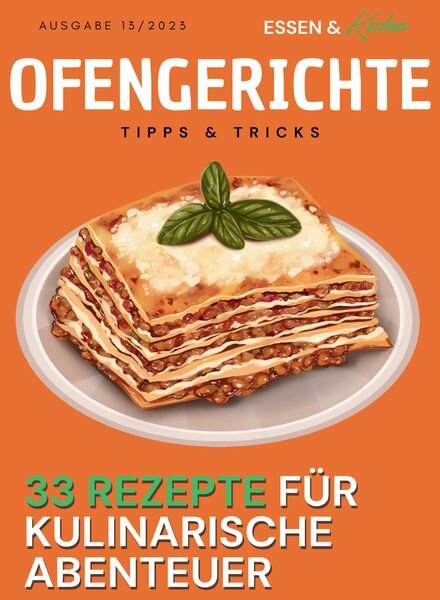 Essen und Kochen Tipps und Tricks – Ofengerichte – 13 Oktober 2023 Cover