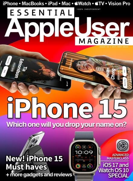 Essential AppleUser Magazine – Issue 44 – October-November 2023 Cover