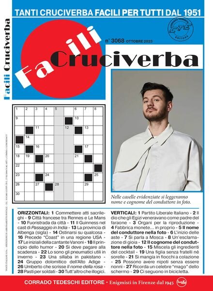 Facili Cruciverba – Ottobre 2023 Cover