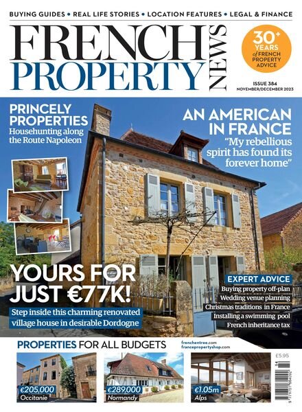 French Property News – Issue 384 – November-December 2023 Cover