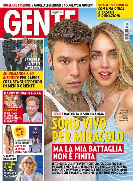 Gente Italia – 21 Ottobre 2023 Cover