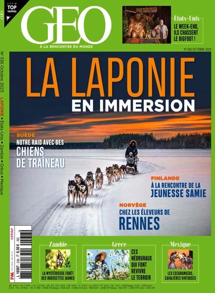 Geo France – Octobre 2023 Cover