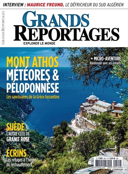 Grands Reportages – Novembre 2023 Cover