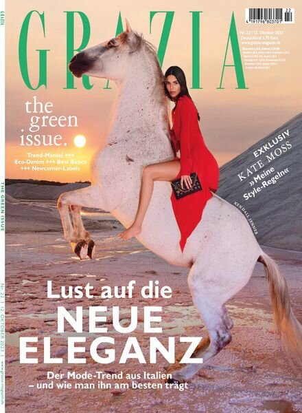 Grazia Germany – 12 Oktober 2023 Cover