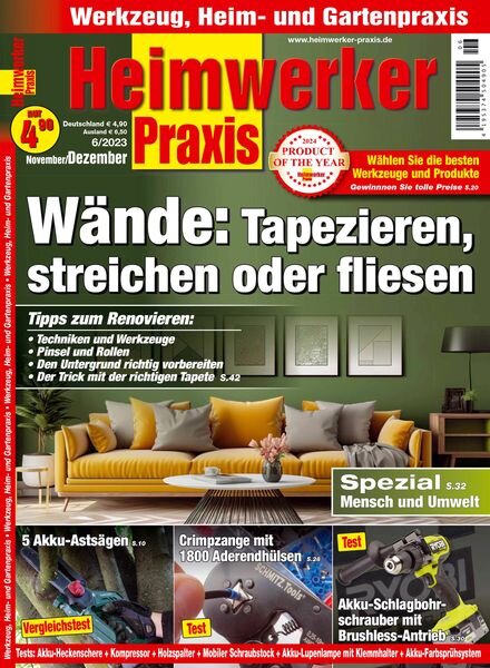 Heimwerker Praxis – November-Dezember 2023 Cover