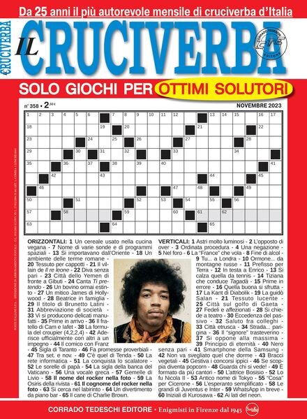 Il Cruciverba – Novembre 2023 Cover