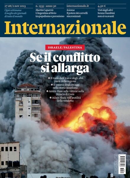 Internazionale – 27 Ottobre 2023 Cover