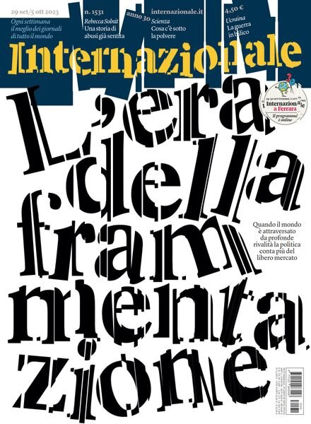 Internazionale – 29 Settembre 2023 Cover