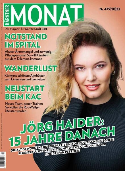 Karntner Monat – Oktober 2023 Cover