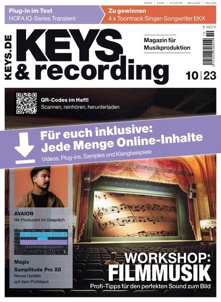 Keys & Recording – Oktober 2023 Cover