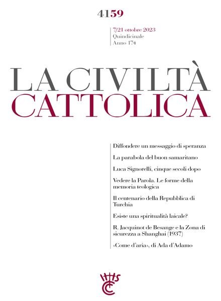 La Civilta Cattolica – 7 Ottobre 2023 Cover