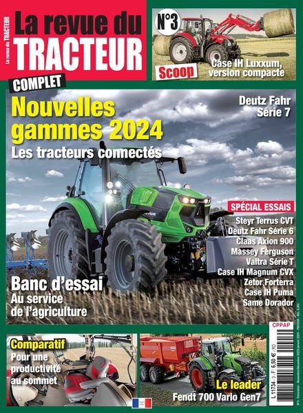 La Revue Du Tracteur – Novembre-Decembre 2023 – Janivier 2024 Cover