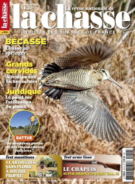 La Revue nationale de La chasse – Novembre 2023 Cover