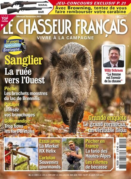 Le Chasseur Francais – Novembre 2023 Cover