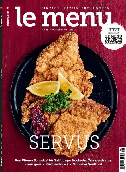 le menu – November 2023 Cover