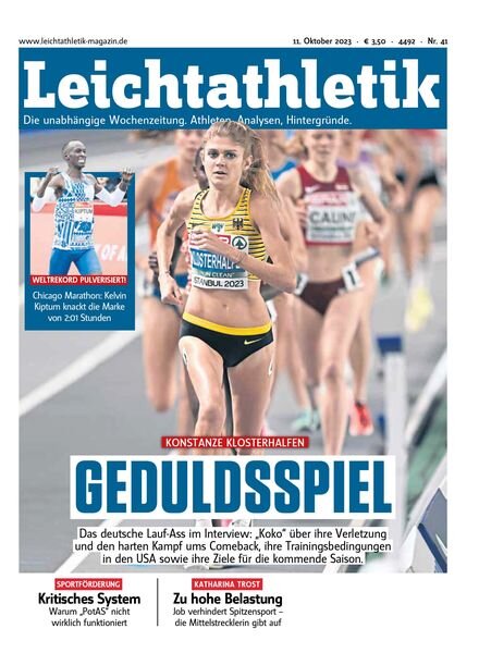 Leichtathletik – 11 Oktober 2023 Cover