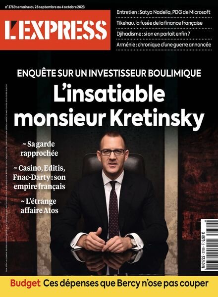 L’Express – 28 Septembre 2023 Cover