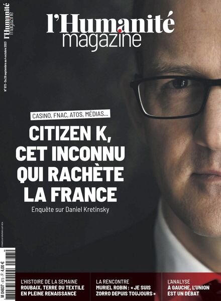 L’Humanite Magazine – 28 Septembre 2023 Cover