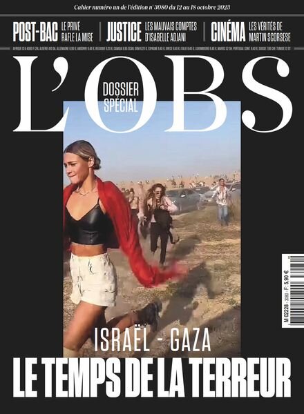 L’Obs – 12 Octobre 2023 Cover
