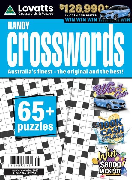 Lovatts Handy Crosswords – Issue 141 – October 2023 Cover