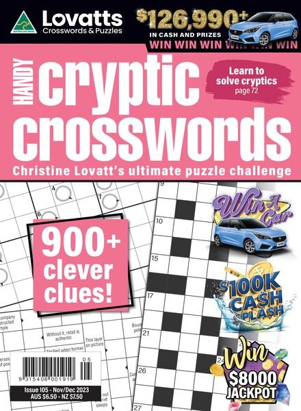 Lovatts Handy Cryptic – Issue 105 – November-December 2023 Cover