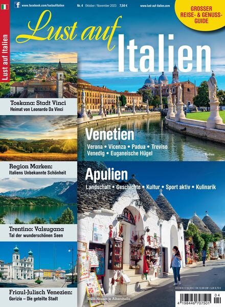 Lust auf Italien – Oktober-November 2023 Cover