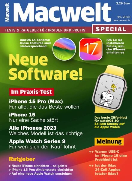 Macwelt Special – November 2023 Cover