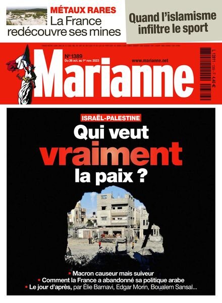 Marianne – 26 Octobre 2023 Cover
