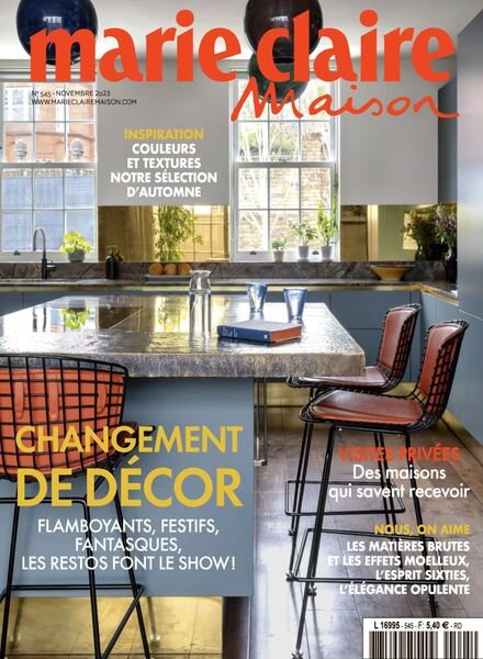 Marie Claire Maison France – Novembre 2023 Cover