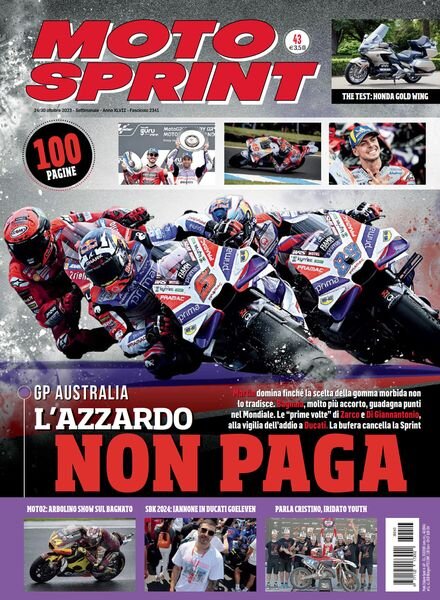 Moto Sprint – 24 Ottobre 2023 Cover